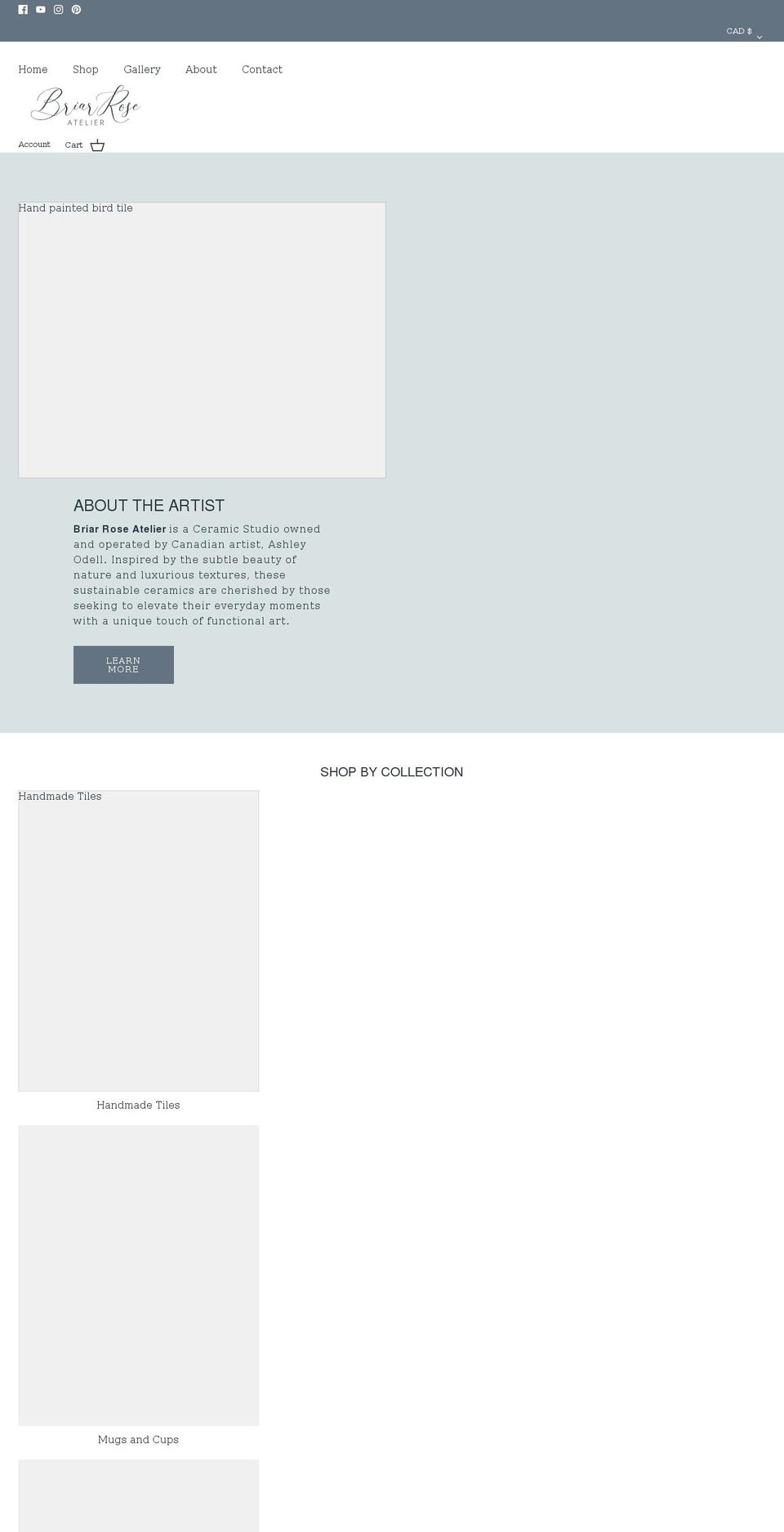 ashleykeller.work shopify website screenshot