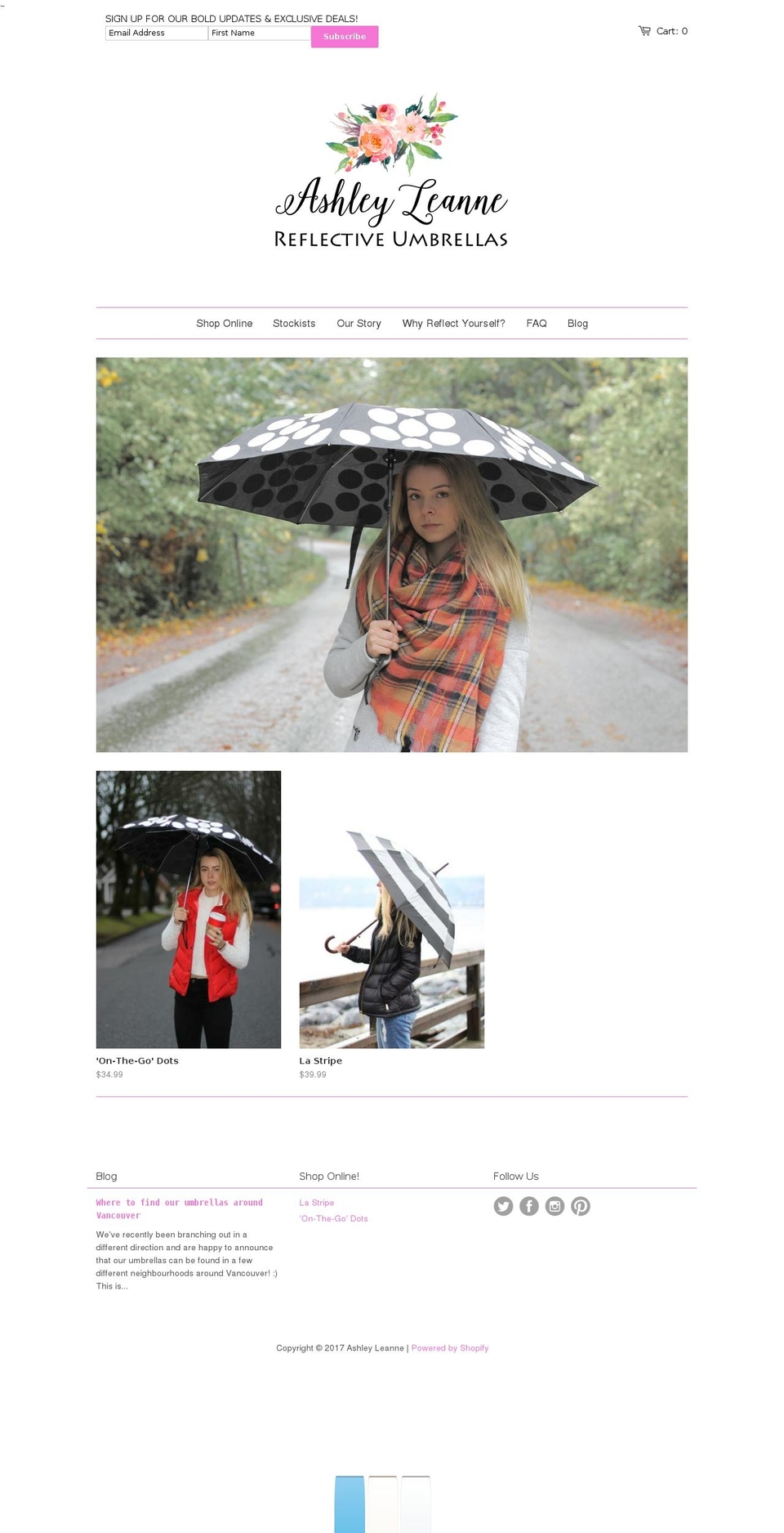 ashleyleanne.com shopify website screenshot