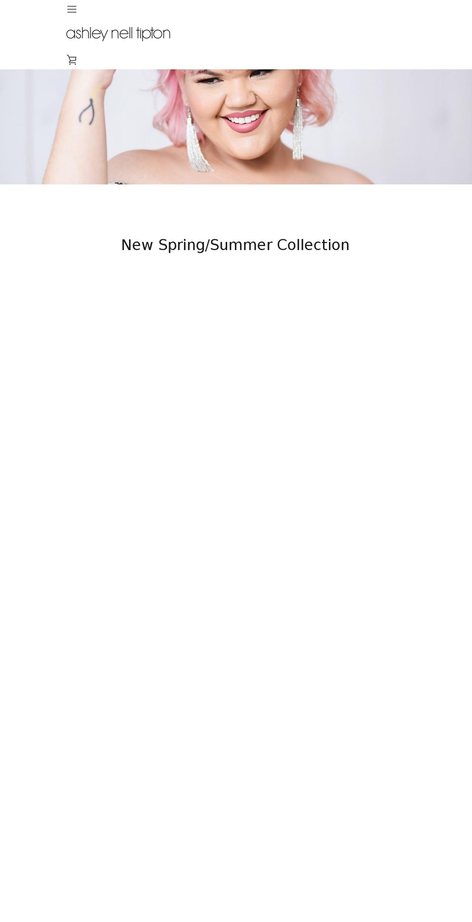 ashleynelltipton.com — Shopify storefront screenshot