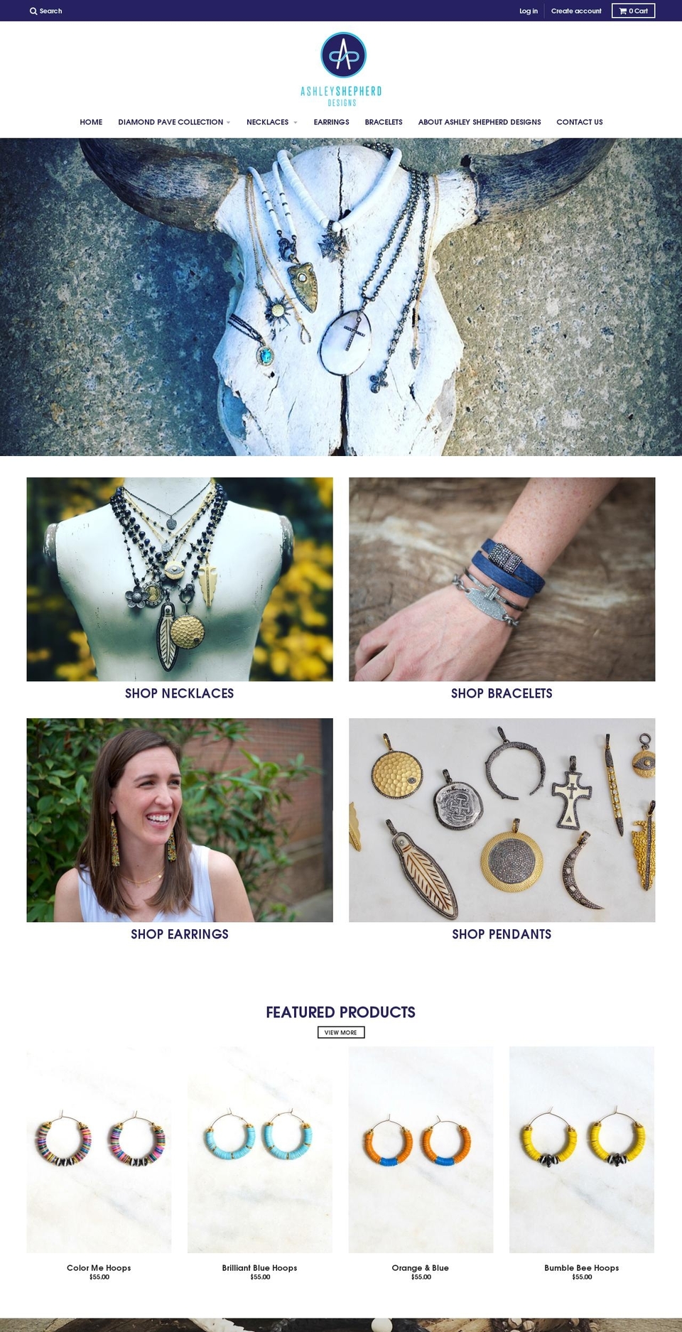 ashleyshepherddesigns.com — Shopify storefront screenshot