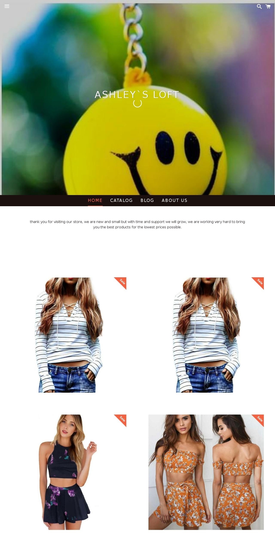 ashleysloft.net shopify website screenshot