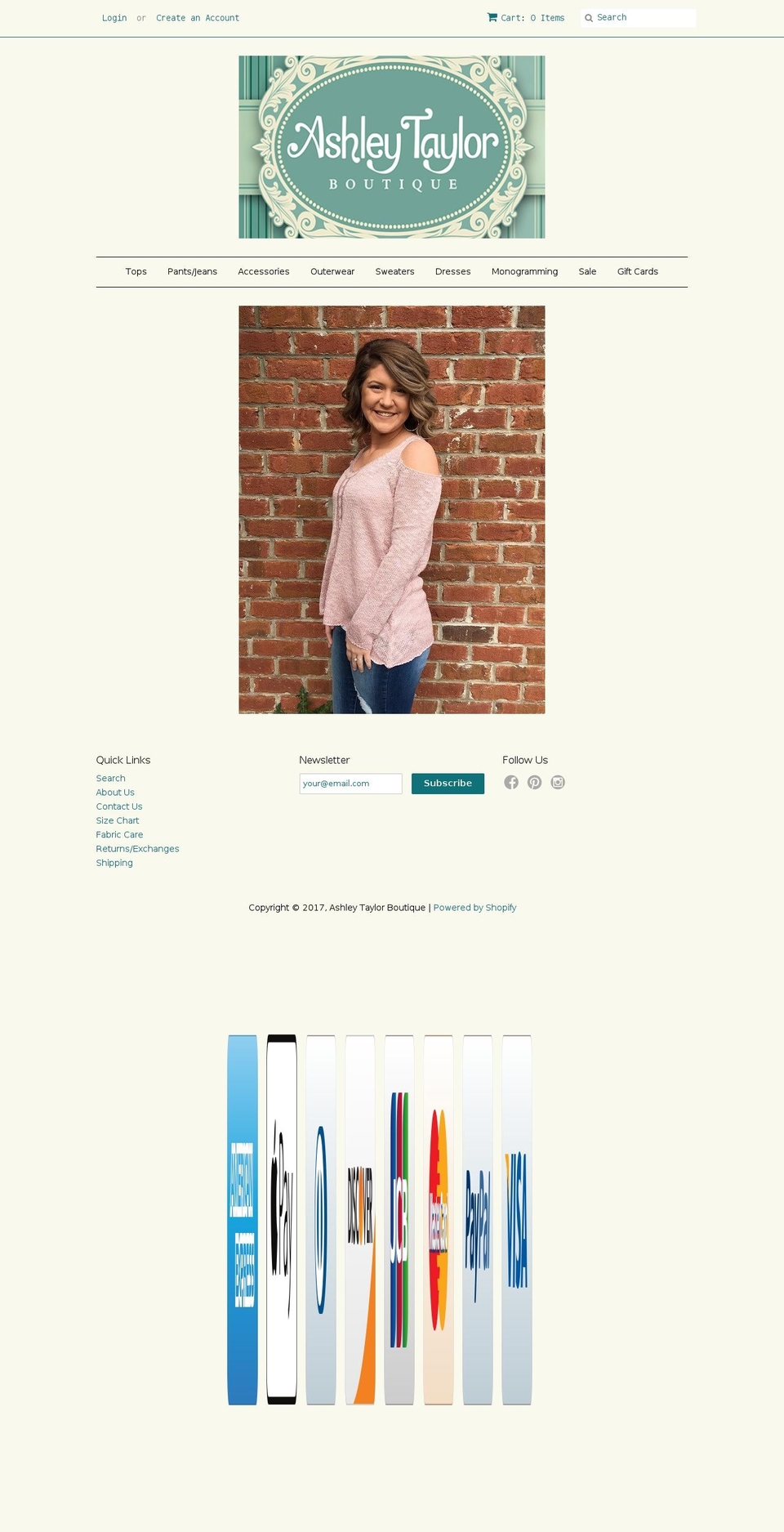 ashleytaylorboutique.com shopify website screenshot