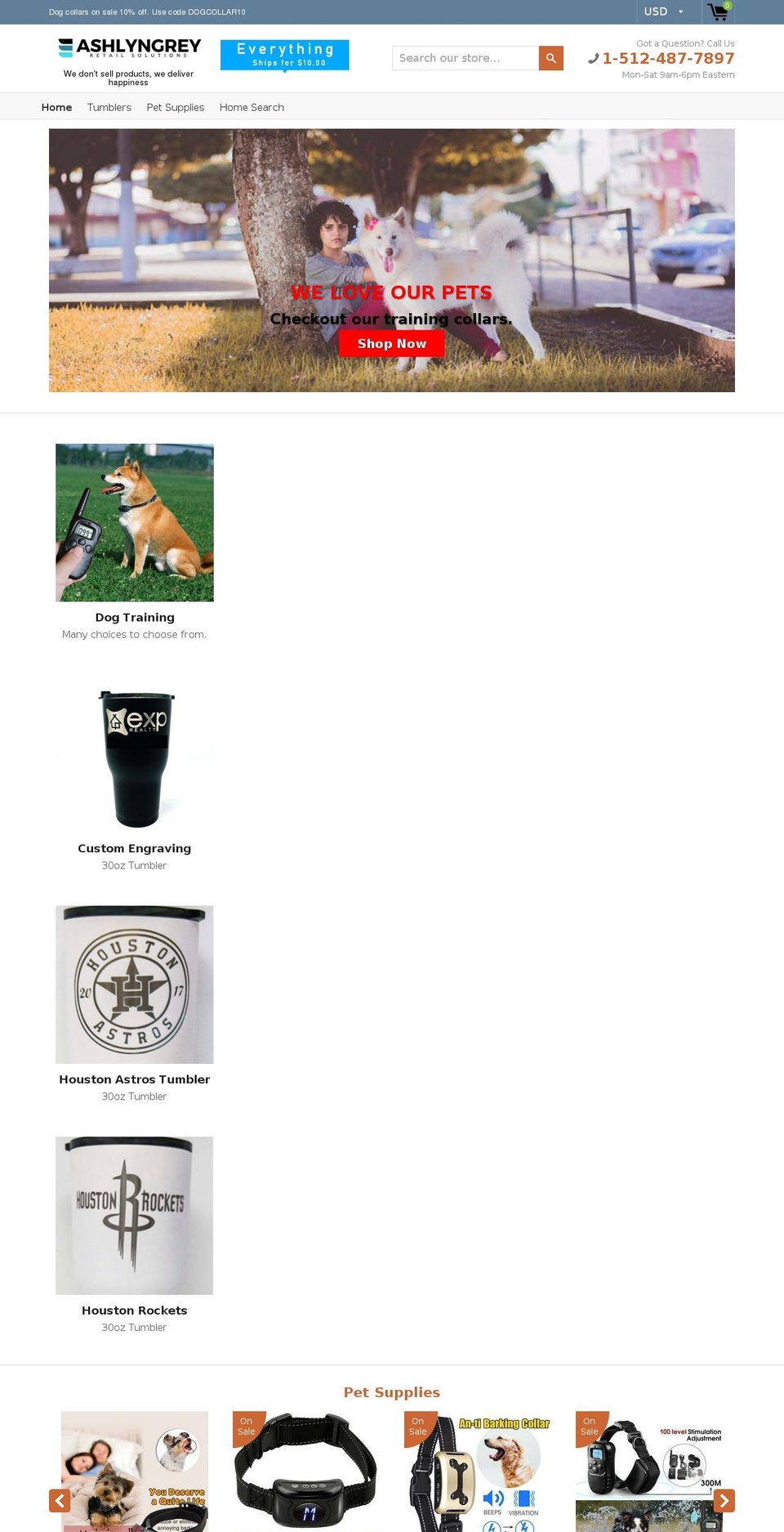 ashlyngrey.com — Shopify storefront screenshot