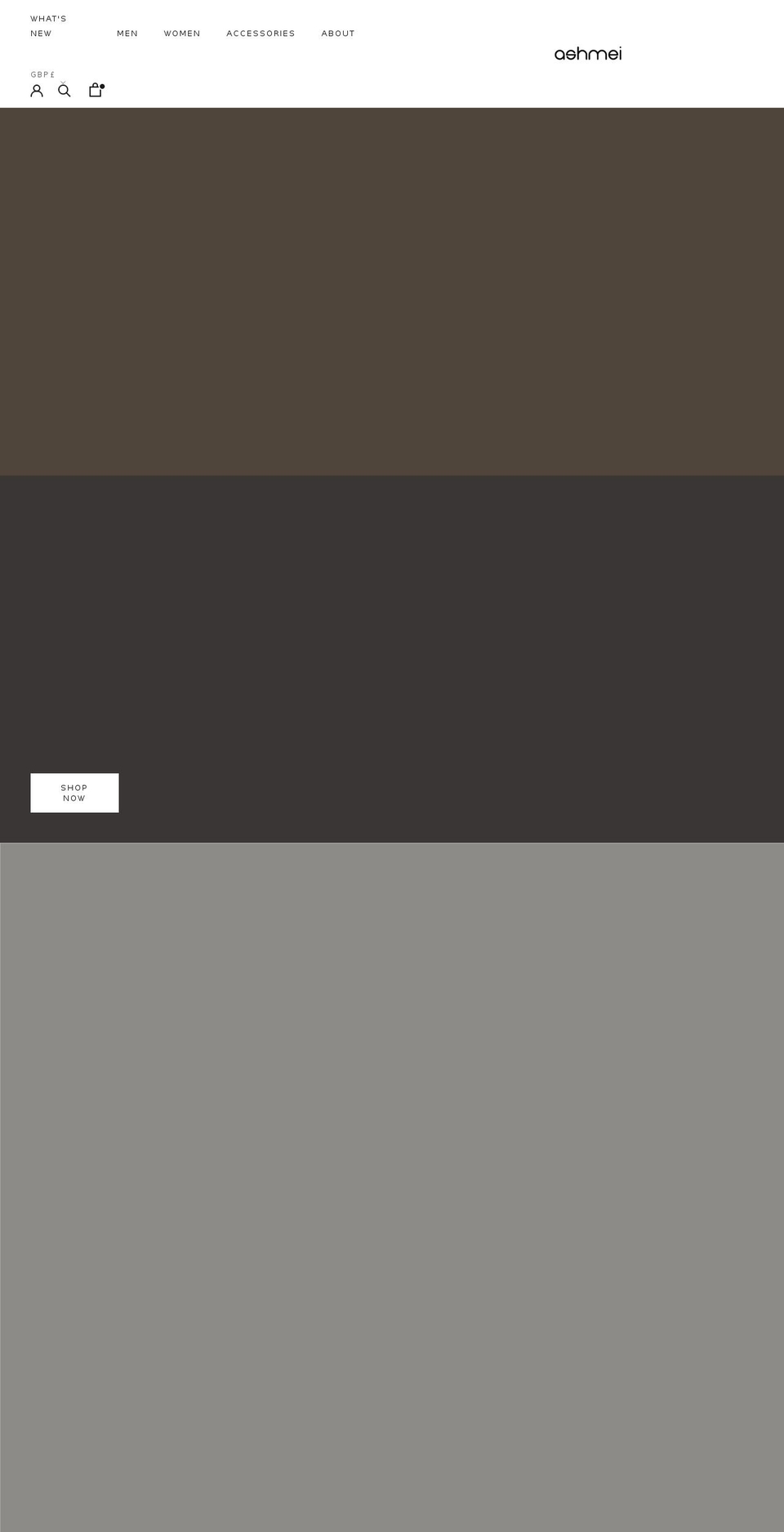 ashmei.com shopify website screenshot