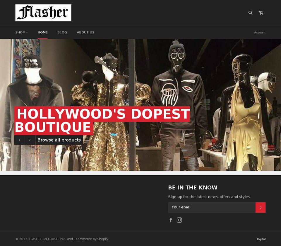 ashmelrose.com shopify website screenshot