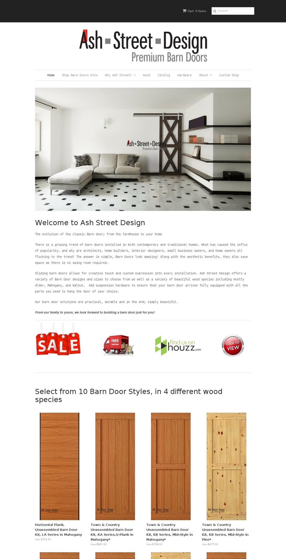 ashstreetdesign.com shopify website screenshot