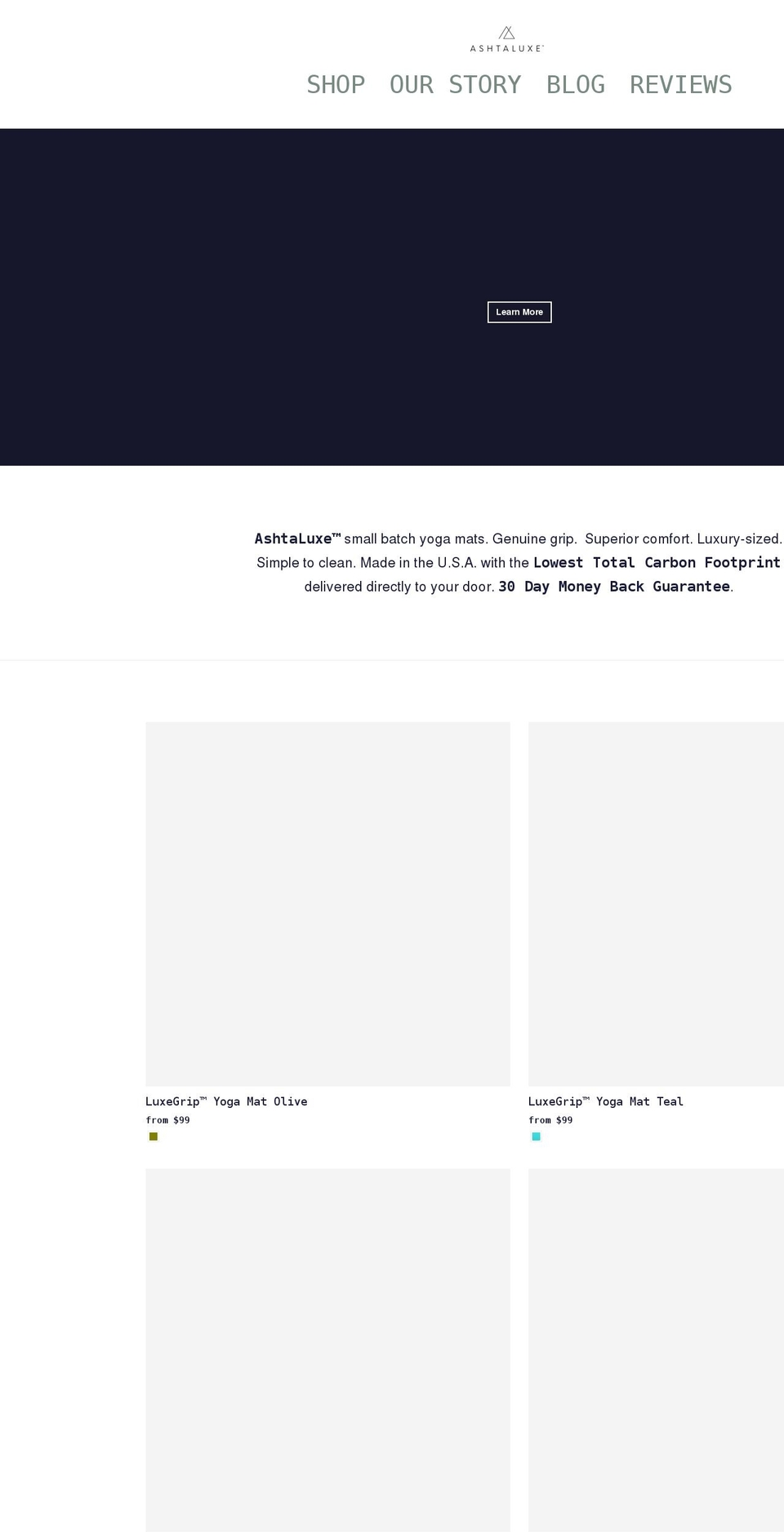 ashtaluxe.com shopify website screenshot