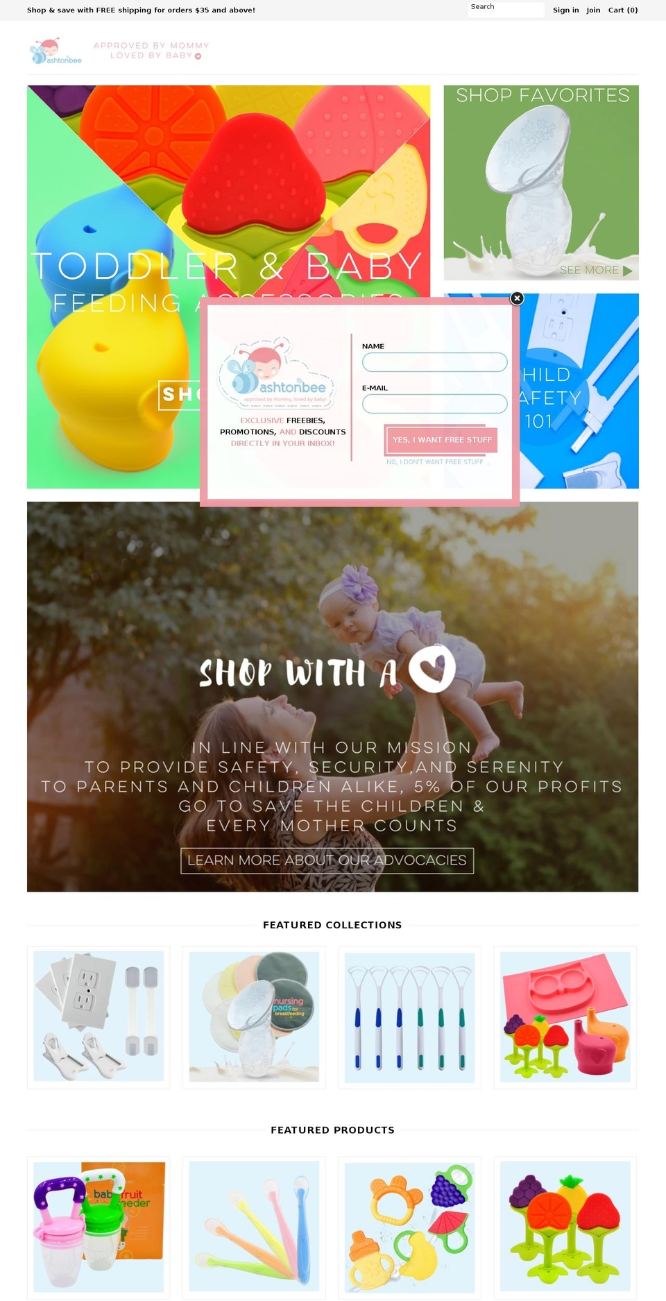 ashtonbee.net shopify website screenshot