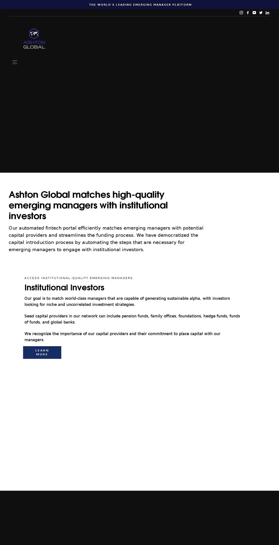 ashtonglobal.net shopify website screenshot
