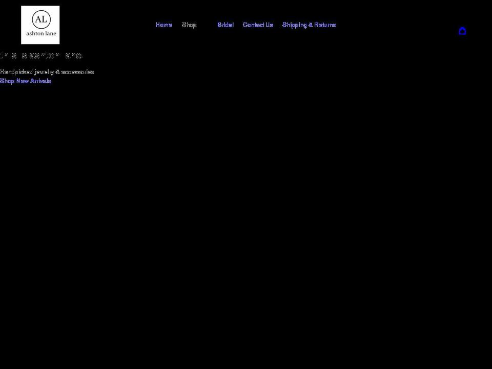 ashtonlaneco.com shopify website screenshot