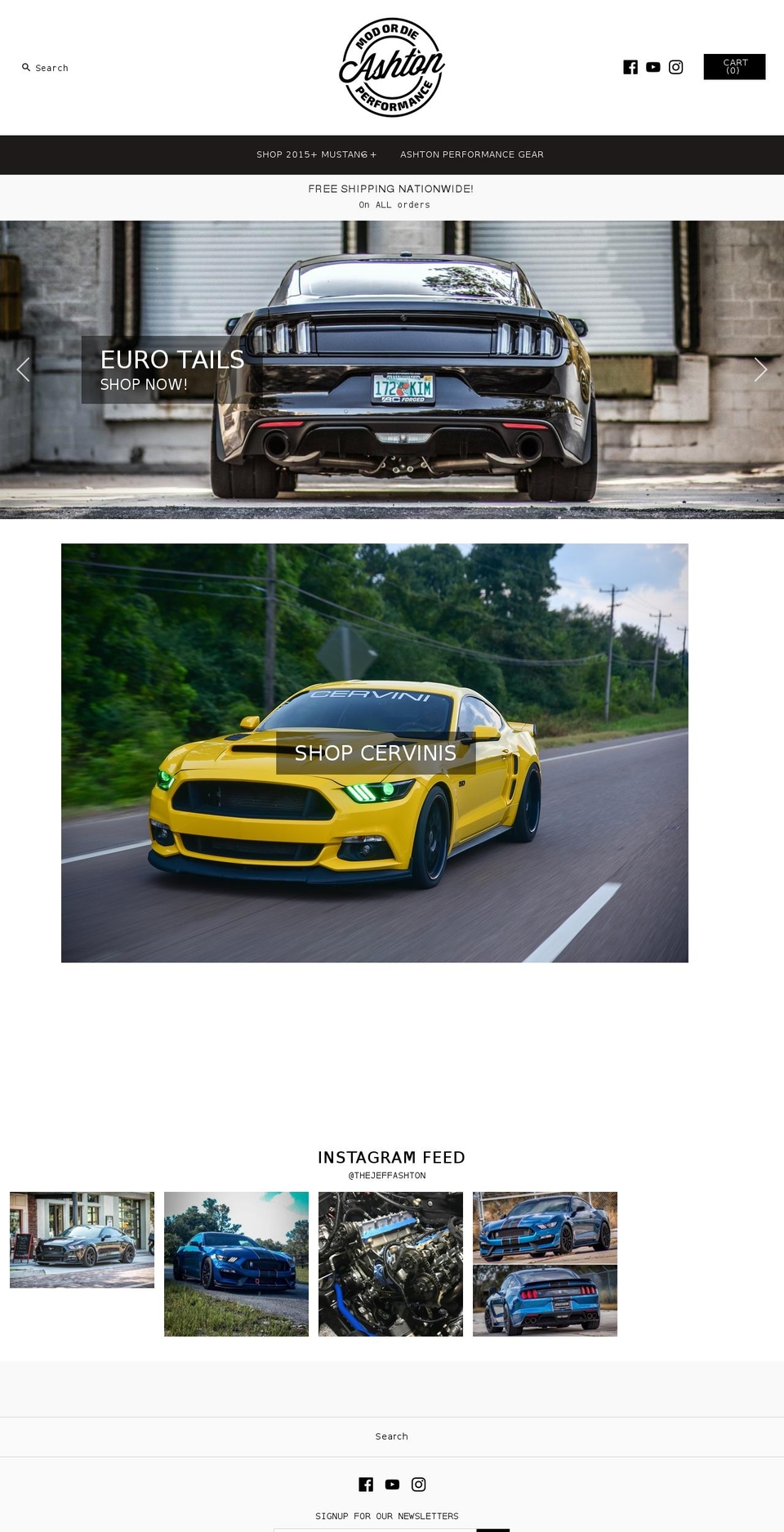 ashtonperformance.com shopify website screenshot