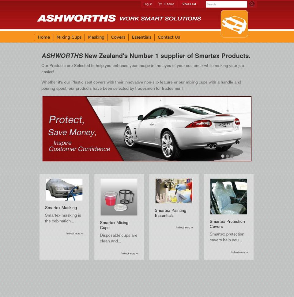 ashworths.co.nz shopify website screenshot