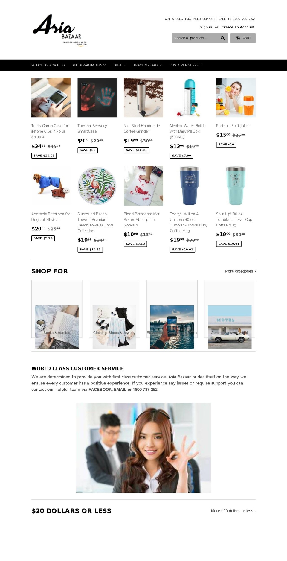 asiabazaar.net shopify website screenshot