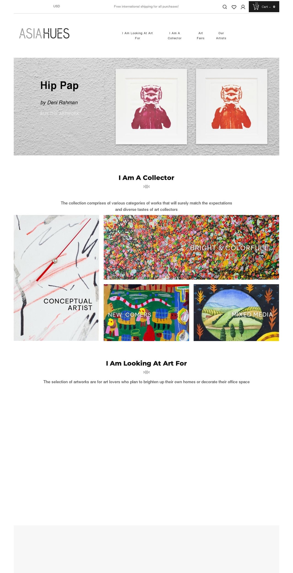 asiahues.com shopify website screenshot