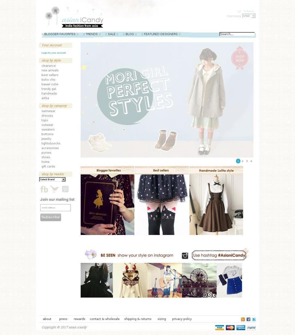 asianicandy.com shopify website screenshot