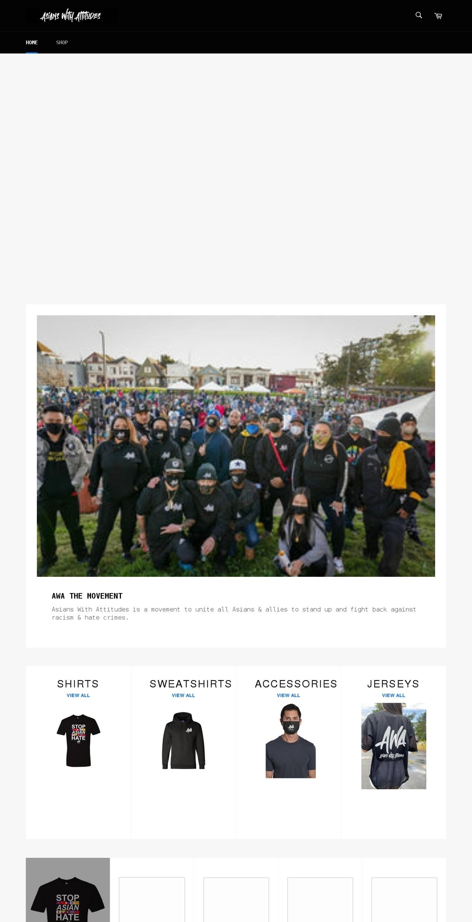 asianswithattitudes.com shopify website screenshot