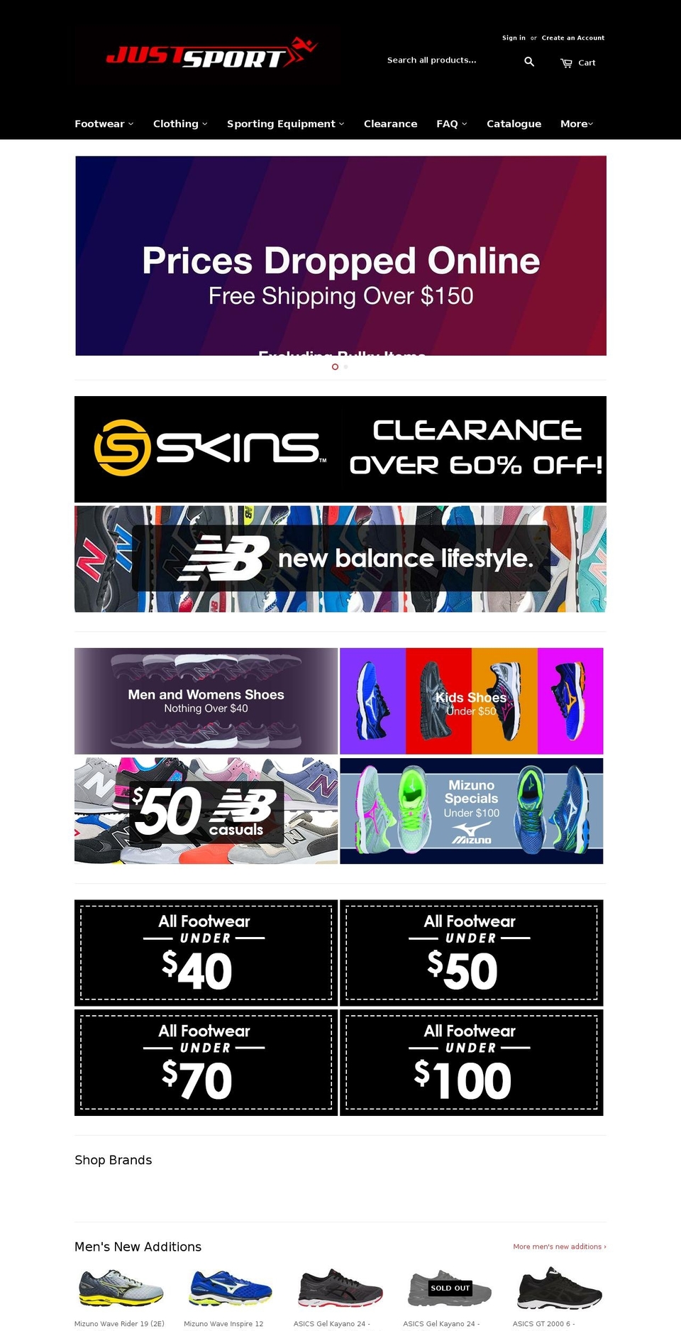 asicsrunners.com.au shopify website screenshot