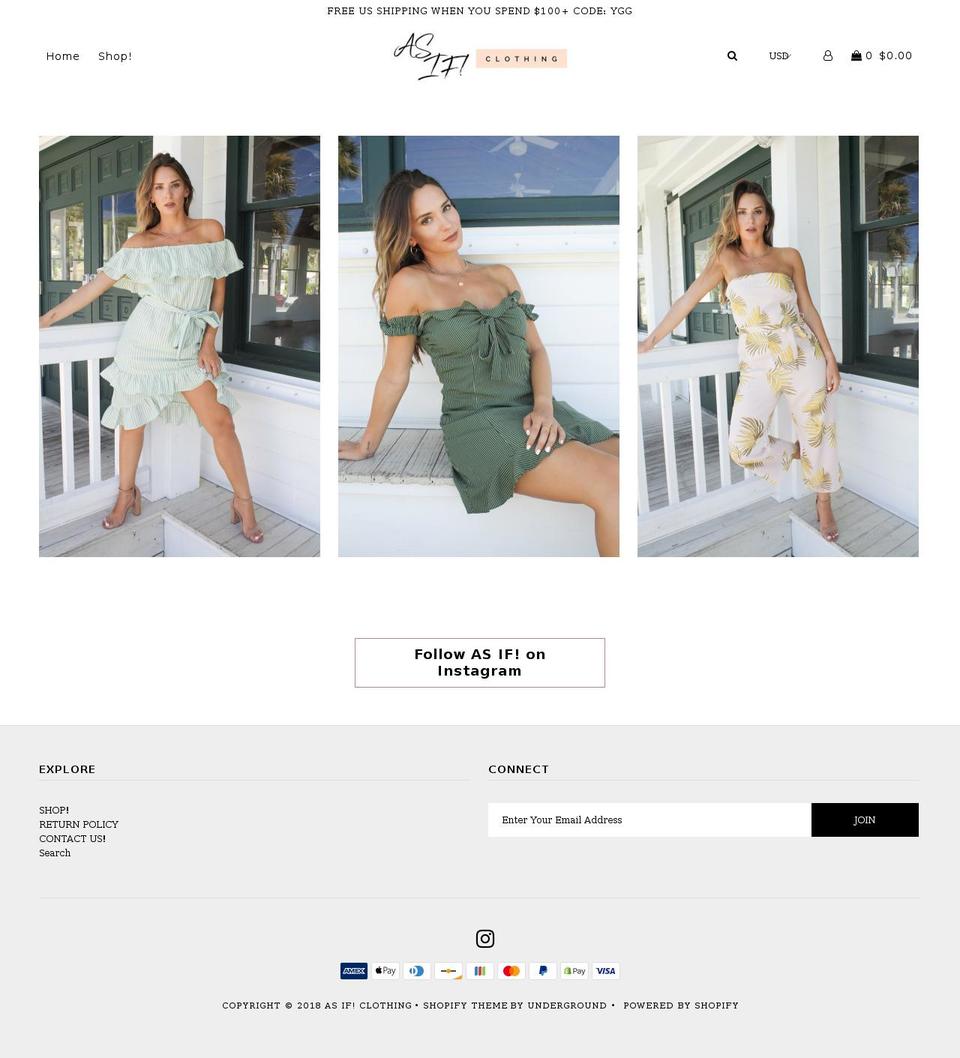 asifclothing.com — Shopify storefront screenshot