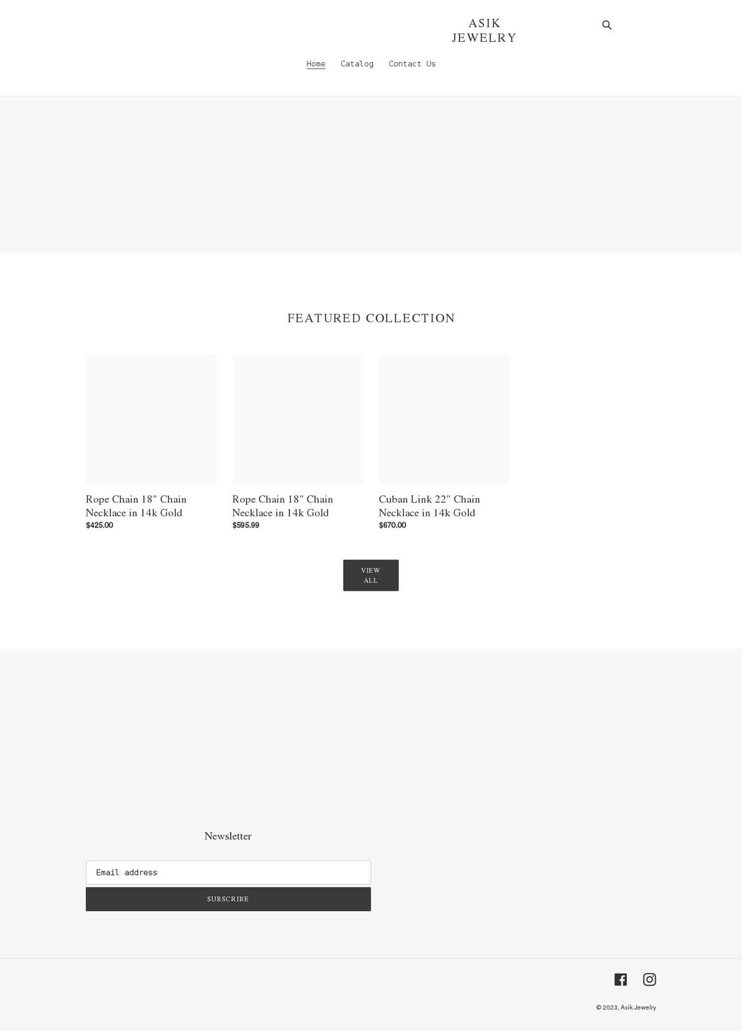 asikjewelry.com shopify website screenshot