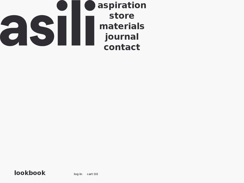 asili.co shopify website screenshot