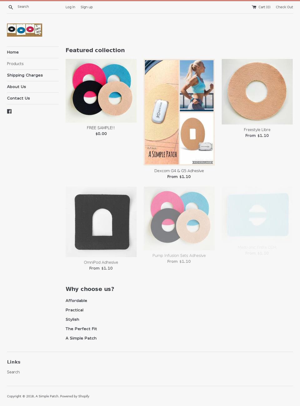 asimplepatch.com — Shopify storefront screenshot