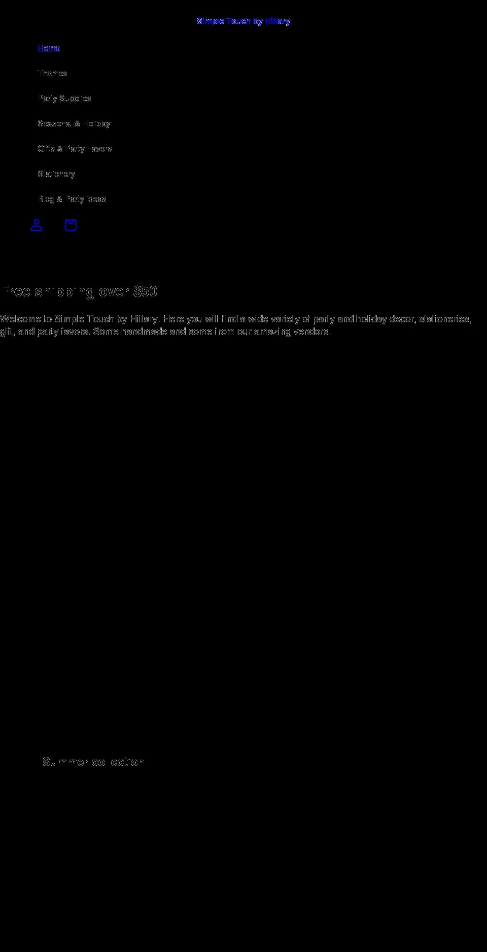 asimpletouchbyhillary.com shopify website screenshot
