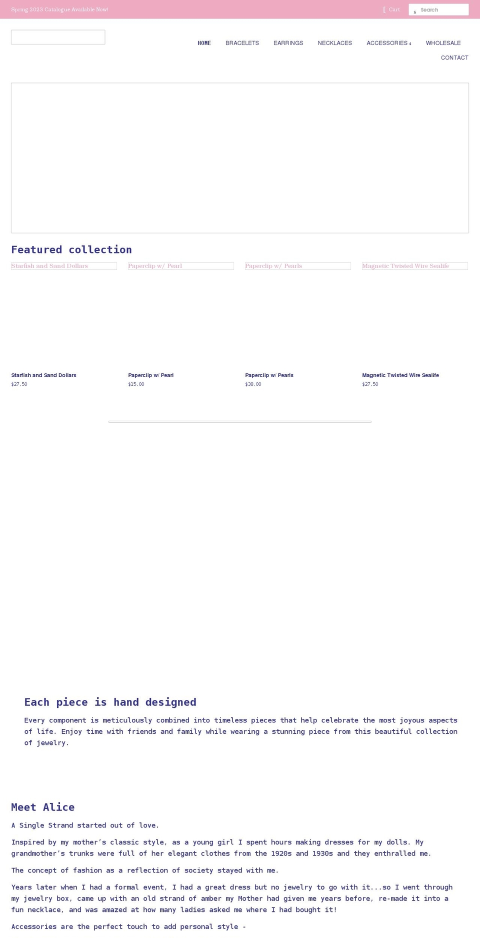 asinglestrand.com shopify website screenshot