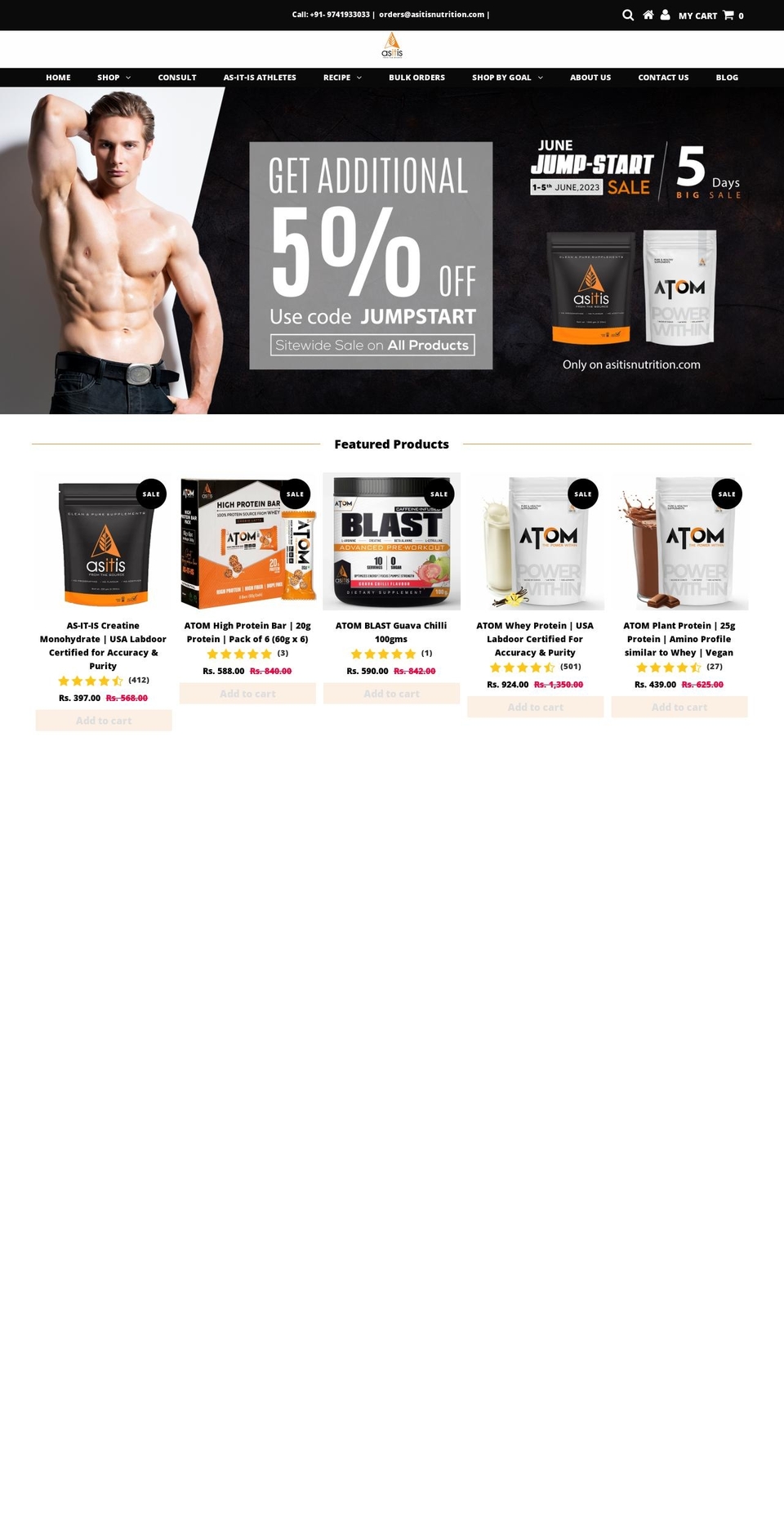 asitisnutrition.com — Shopify storefront screenshot