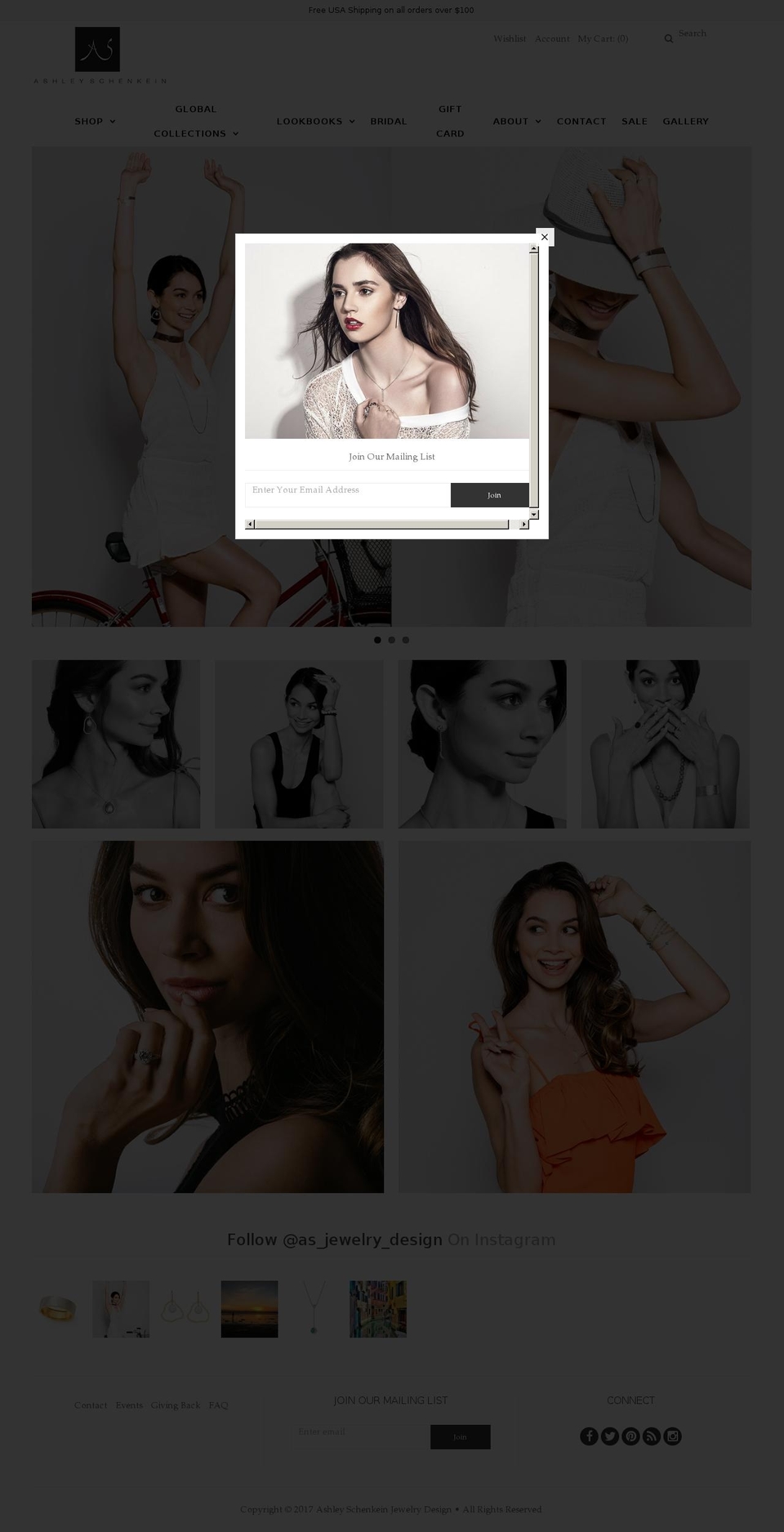 Vantage Shopify theme site example asjewelrydesign.com