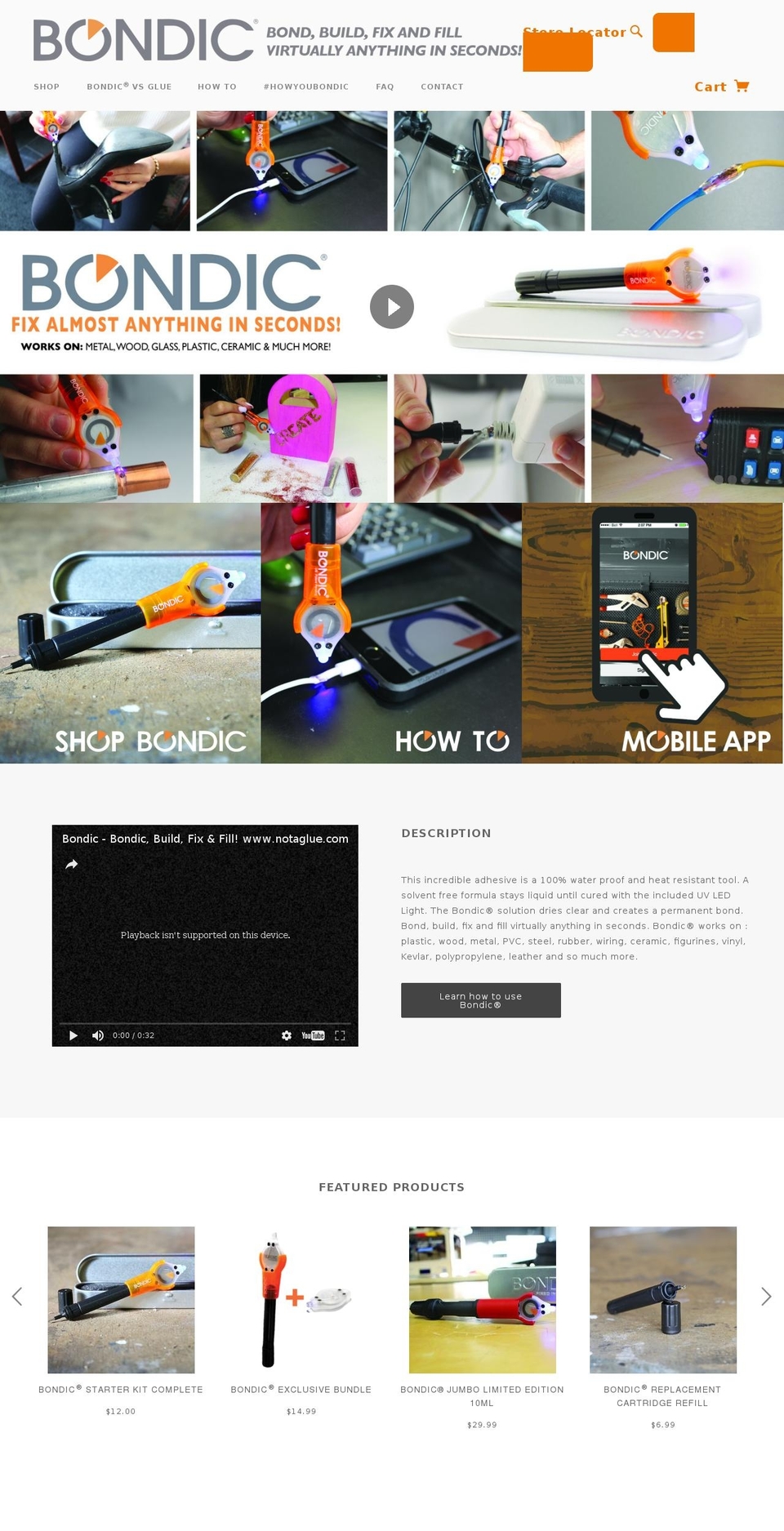 bondic Shopify theme site example ask-bondic.info