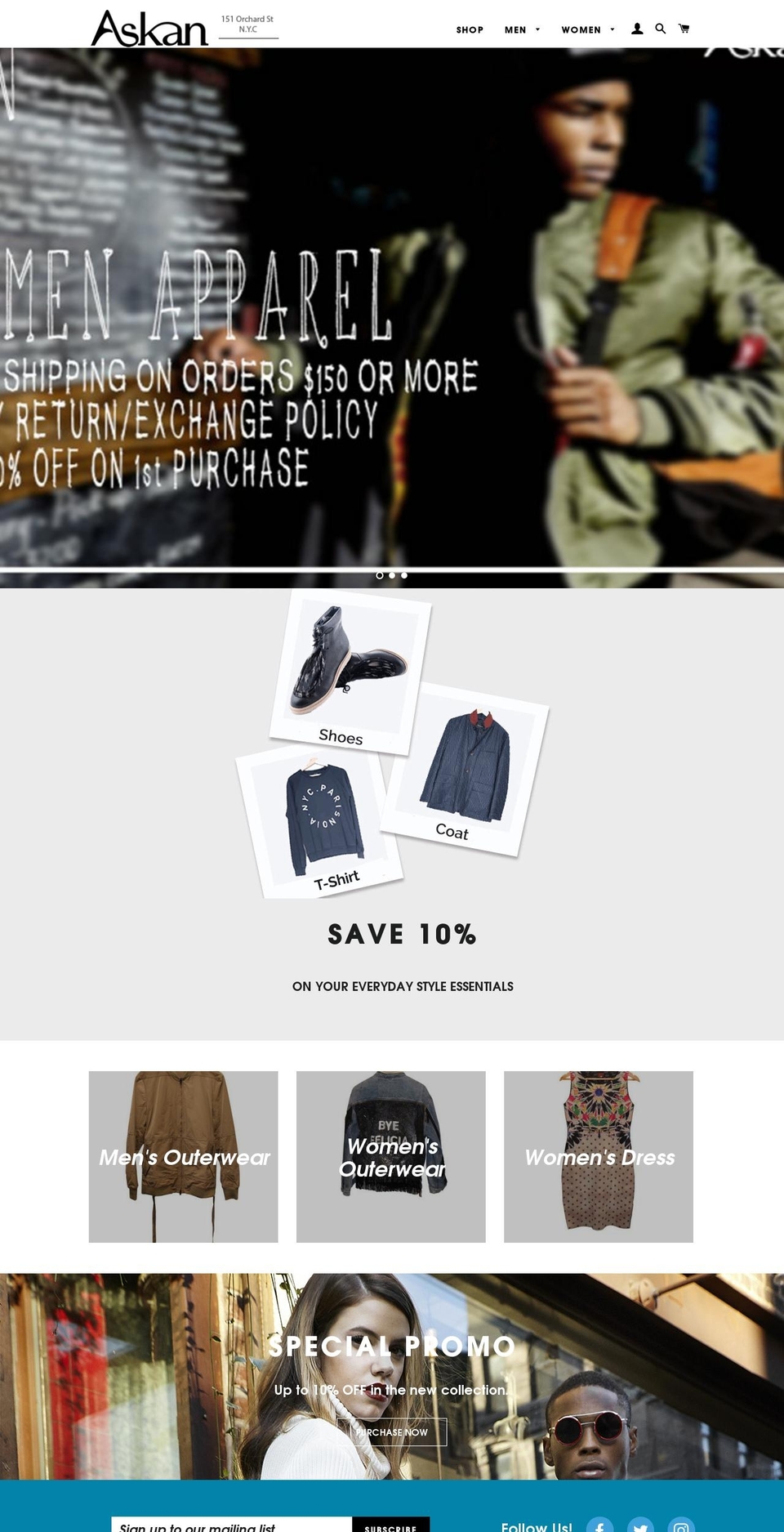 askannyc.com shopify website screenshot