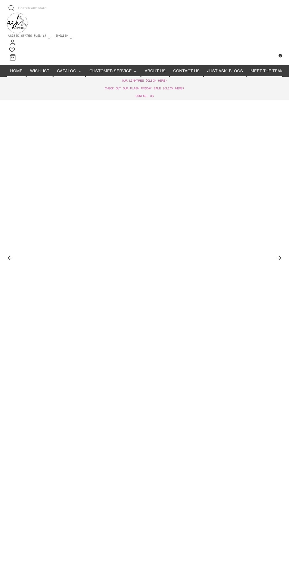 askapparelstore.com — Shopify storefront screenshot