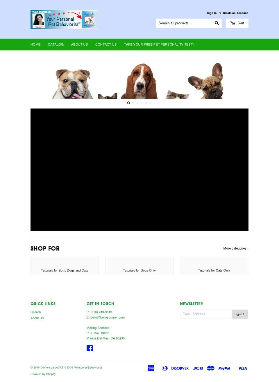askdaniele4petsshop.com — Shopify storefront screenshot