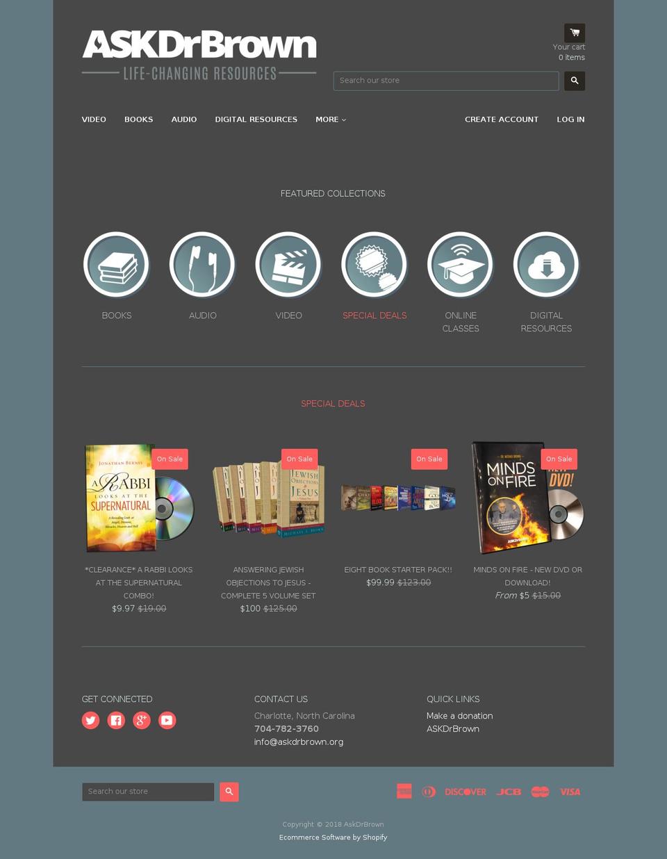 askdrbrown.myshopify.com shopify website screenshot