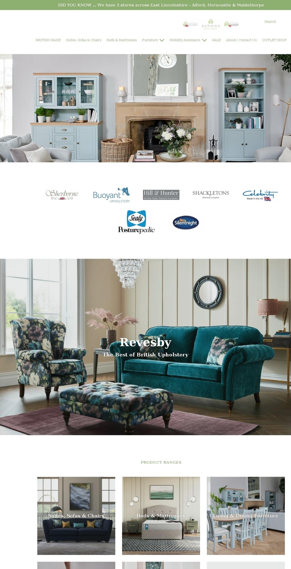 askewsfurniture.co.uk shopify website screenshot