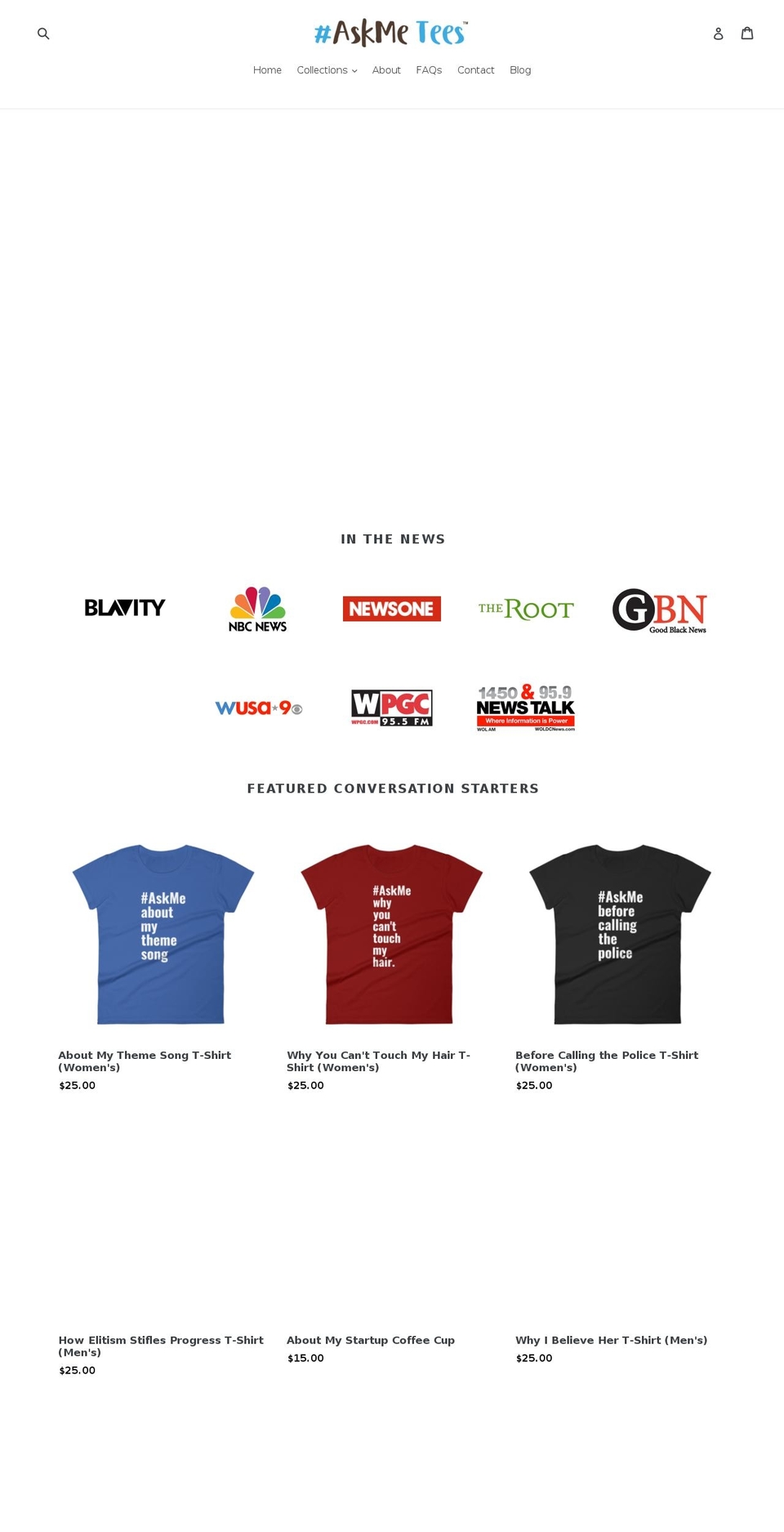 askmetees.com shopify website screenshot