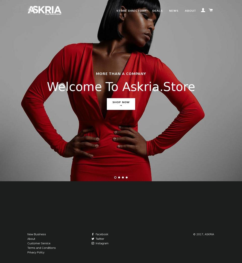 askria.com shopify website screenshot