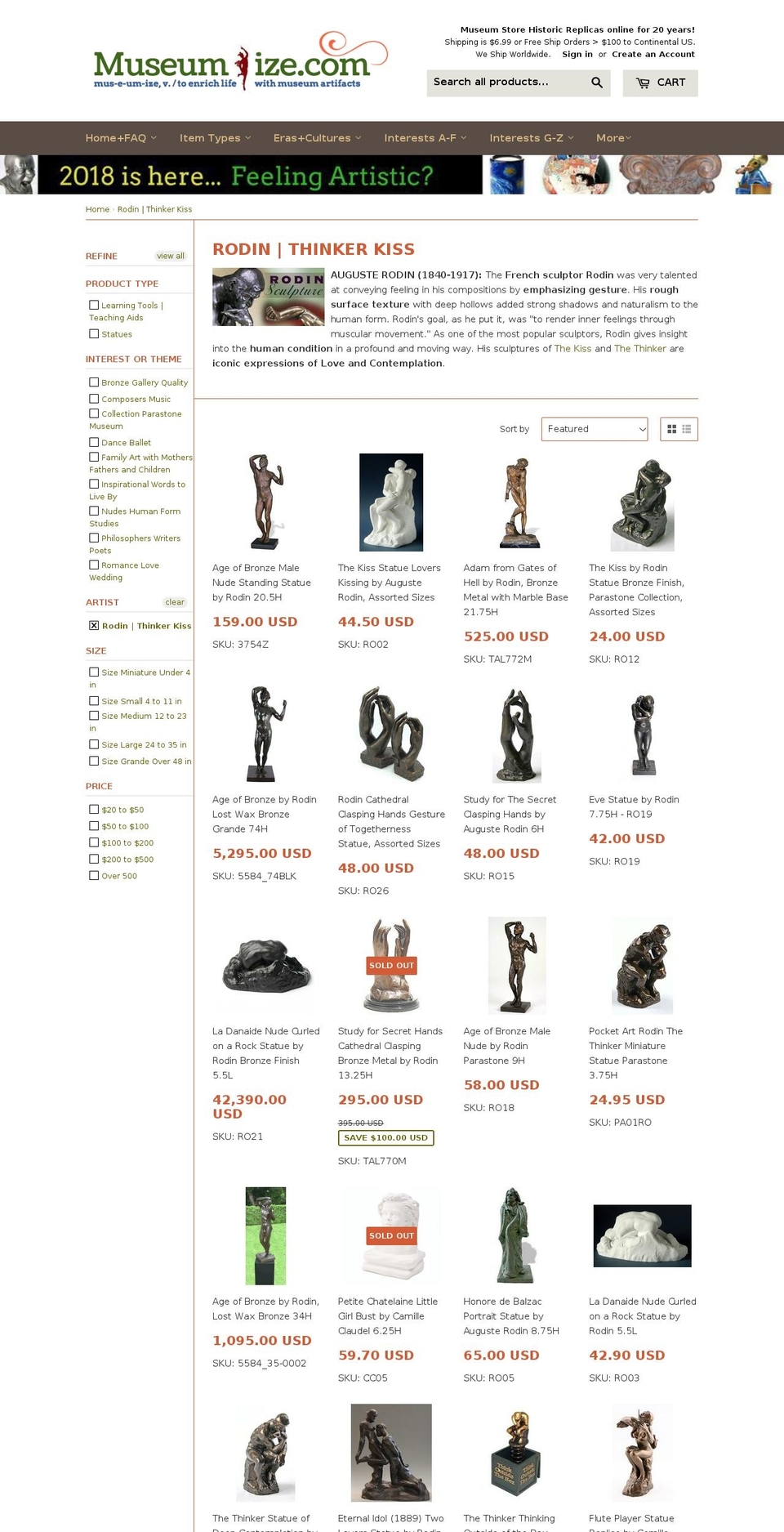 askrodin.com — Shopify storefront screenshot