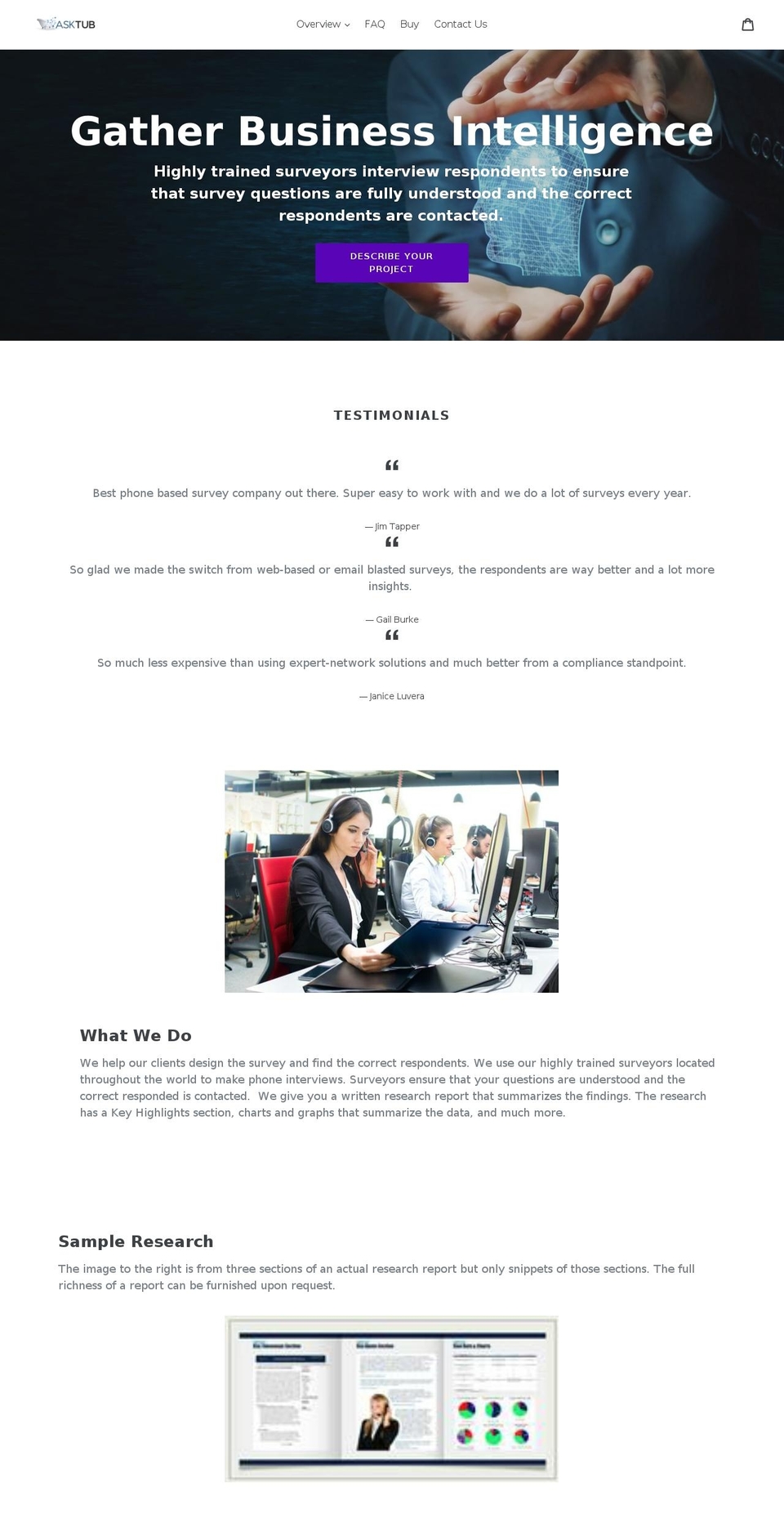 asktub.com — Shopify storefront screenshot