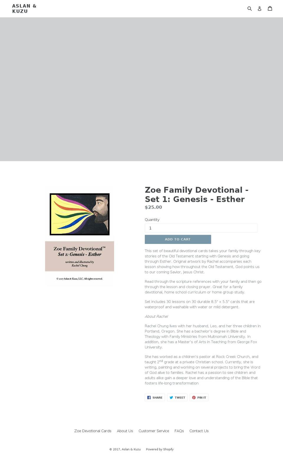 aslanandkuzu.com shopify website screenshot