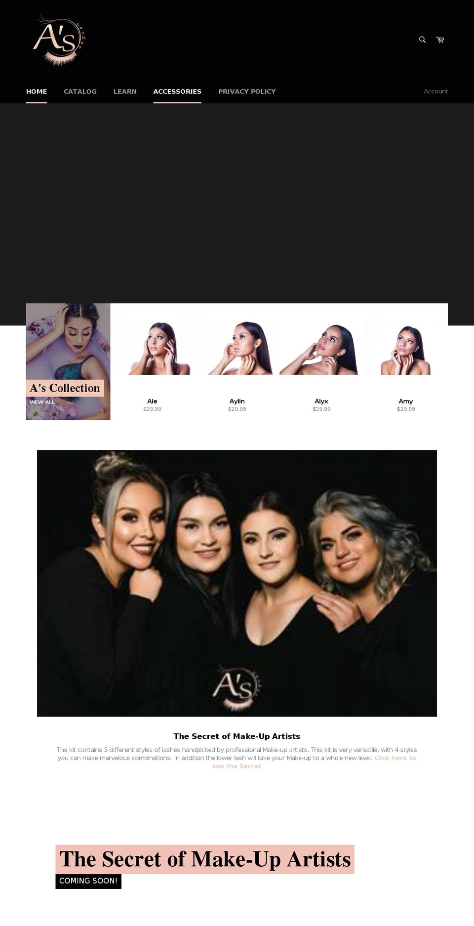 aslashes.com shopify website screenshot