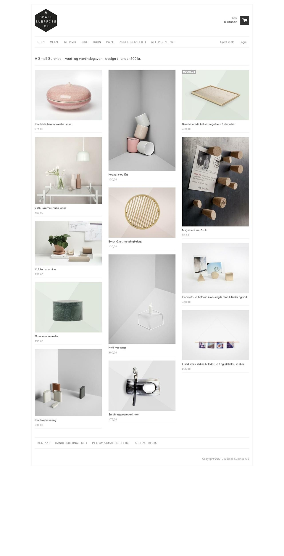 asmallsurprise.com shopify website screenshot