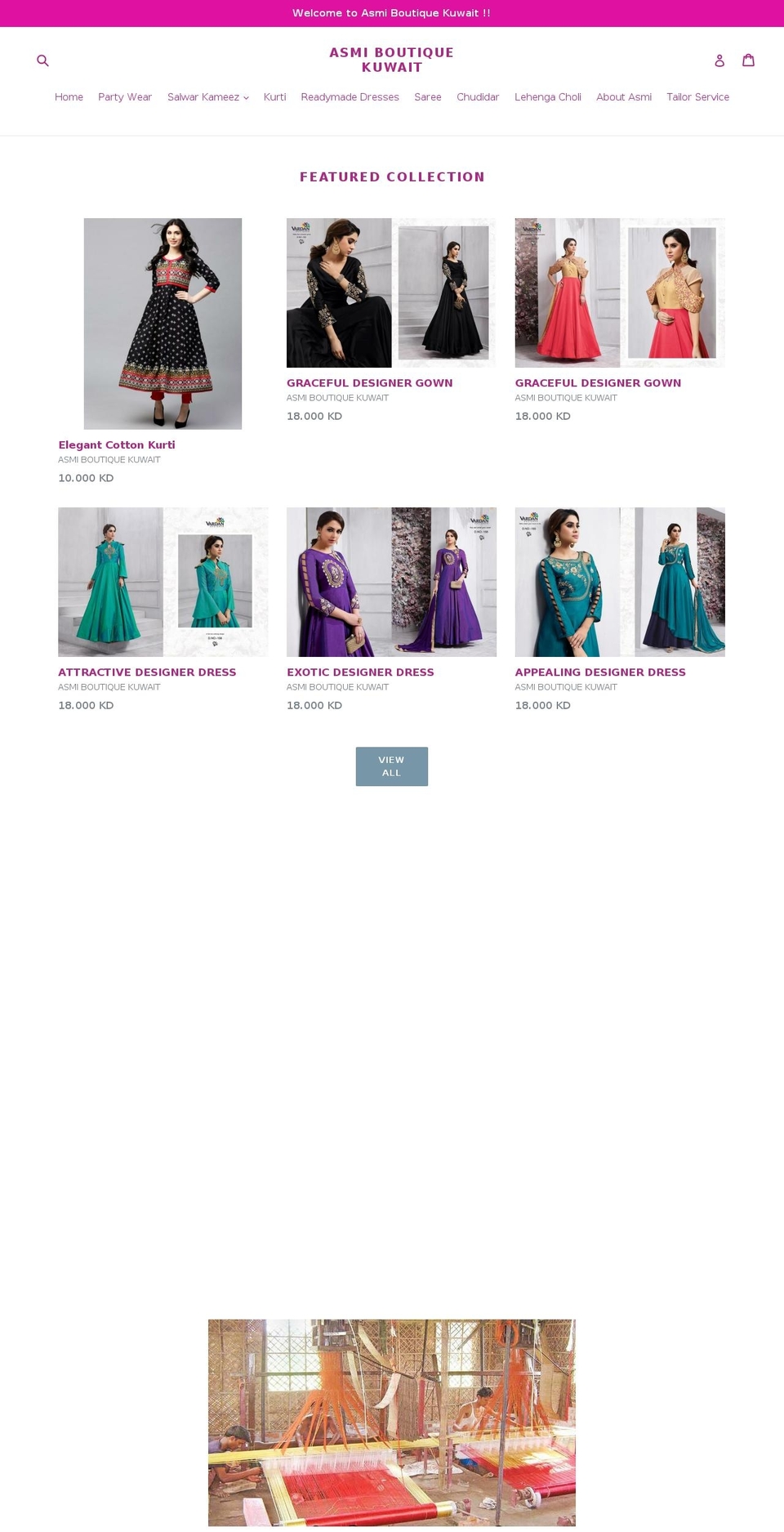 asmisilk.com — Shopify storefront screenshot
