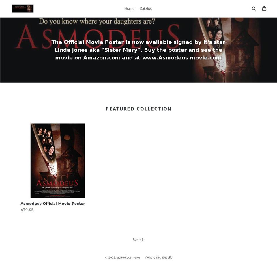 asmodeusmovie.org shopify website screenshot