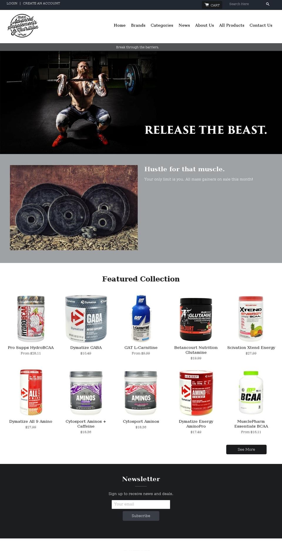 asnokc.com — Shopify storefront screenshot