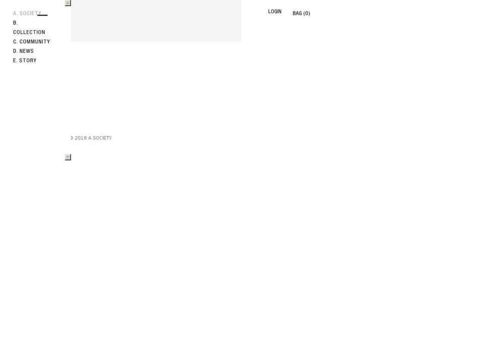 asociety.com — Shopify storefront screenshot