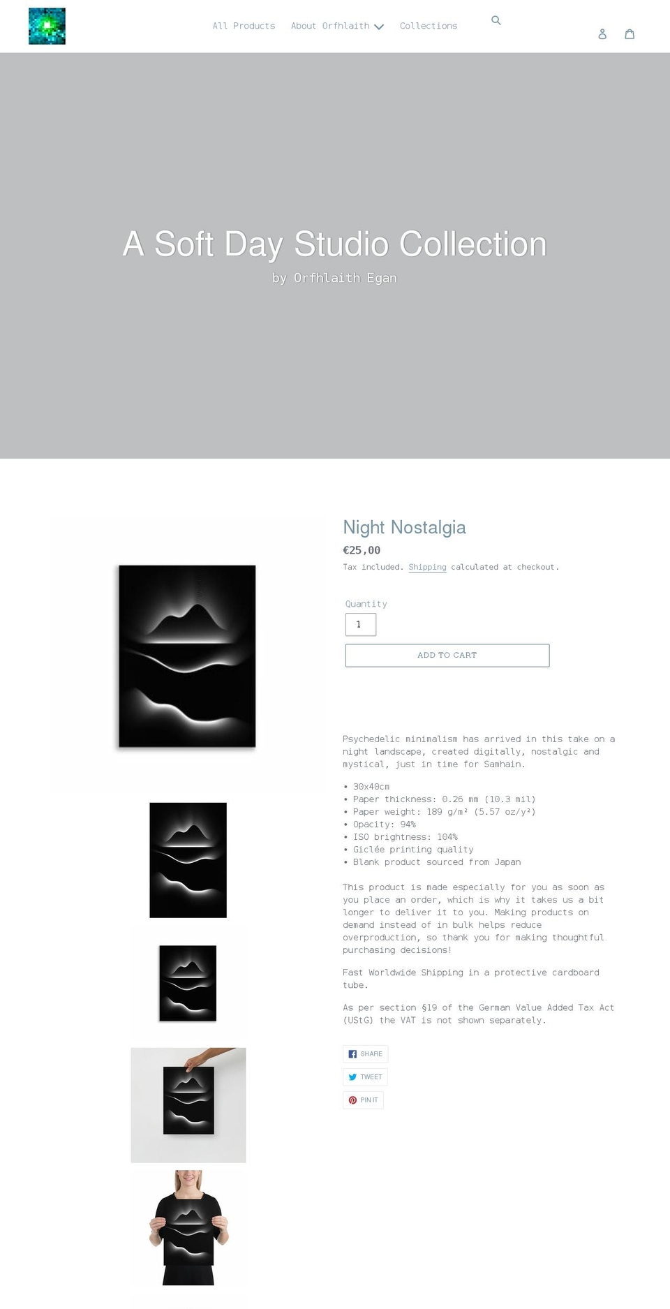 asoftday.com shopify website screenshot