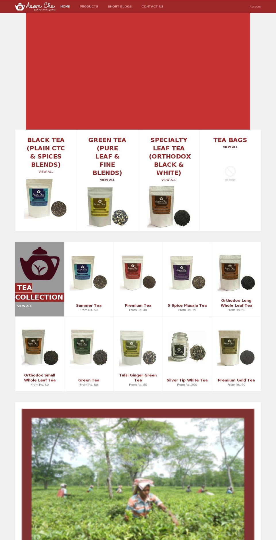 asomcha.com — Shopify storefront screenshot