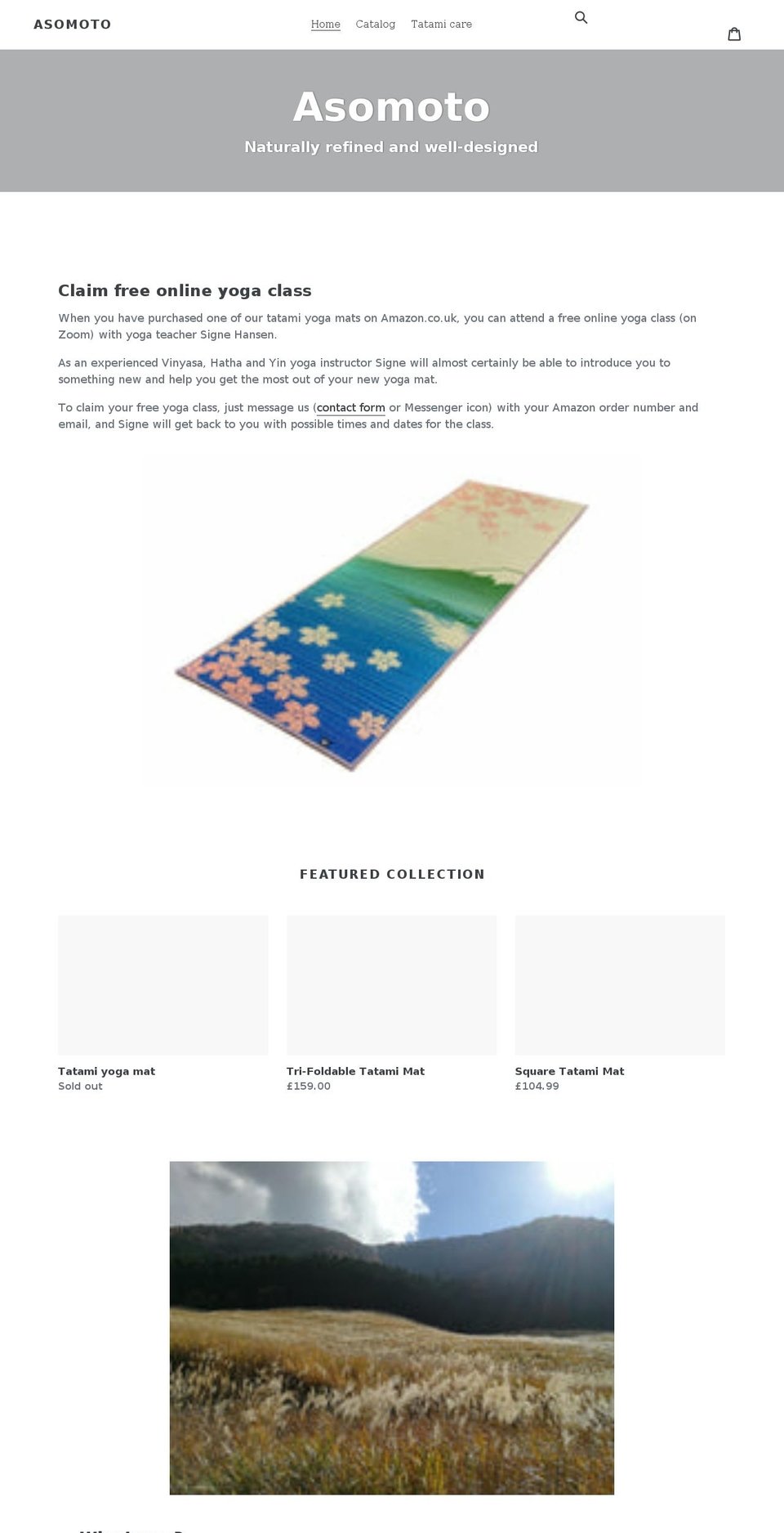 asomoto.com shopify website screenshot