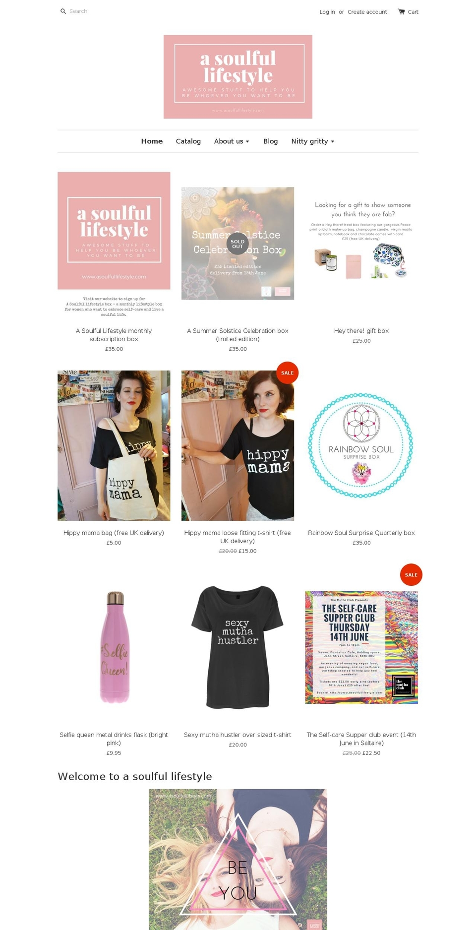 asoulfullifestyle.com — Shopify storefront screenshot